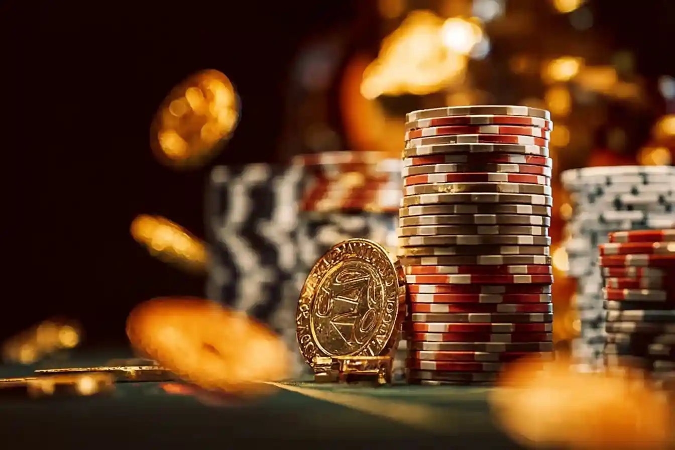 AR technology in online gambling with a digital overlay on a casino game